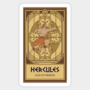 Hercules Tarot Card Sticker